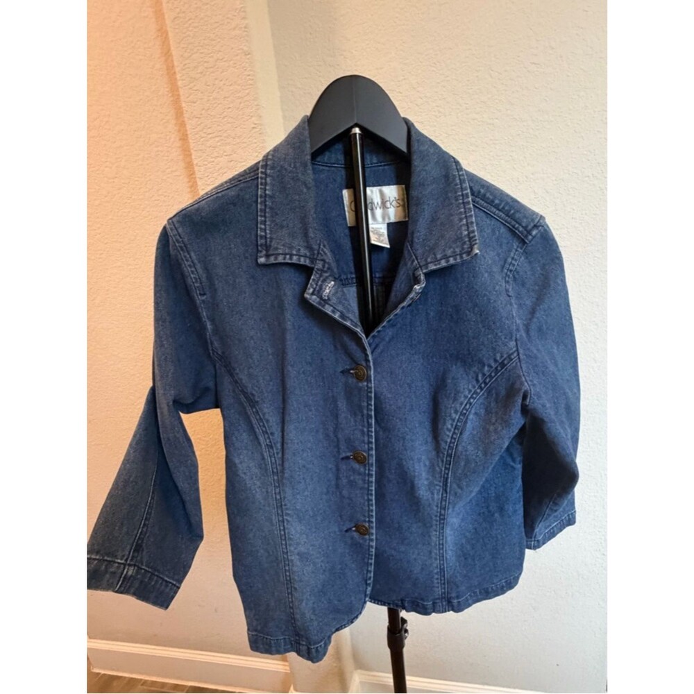 Chadwicks Blue Denim Jacket Blazer - Button Front 16